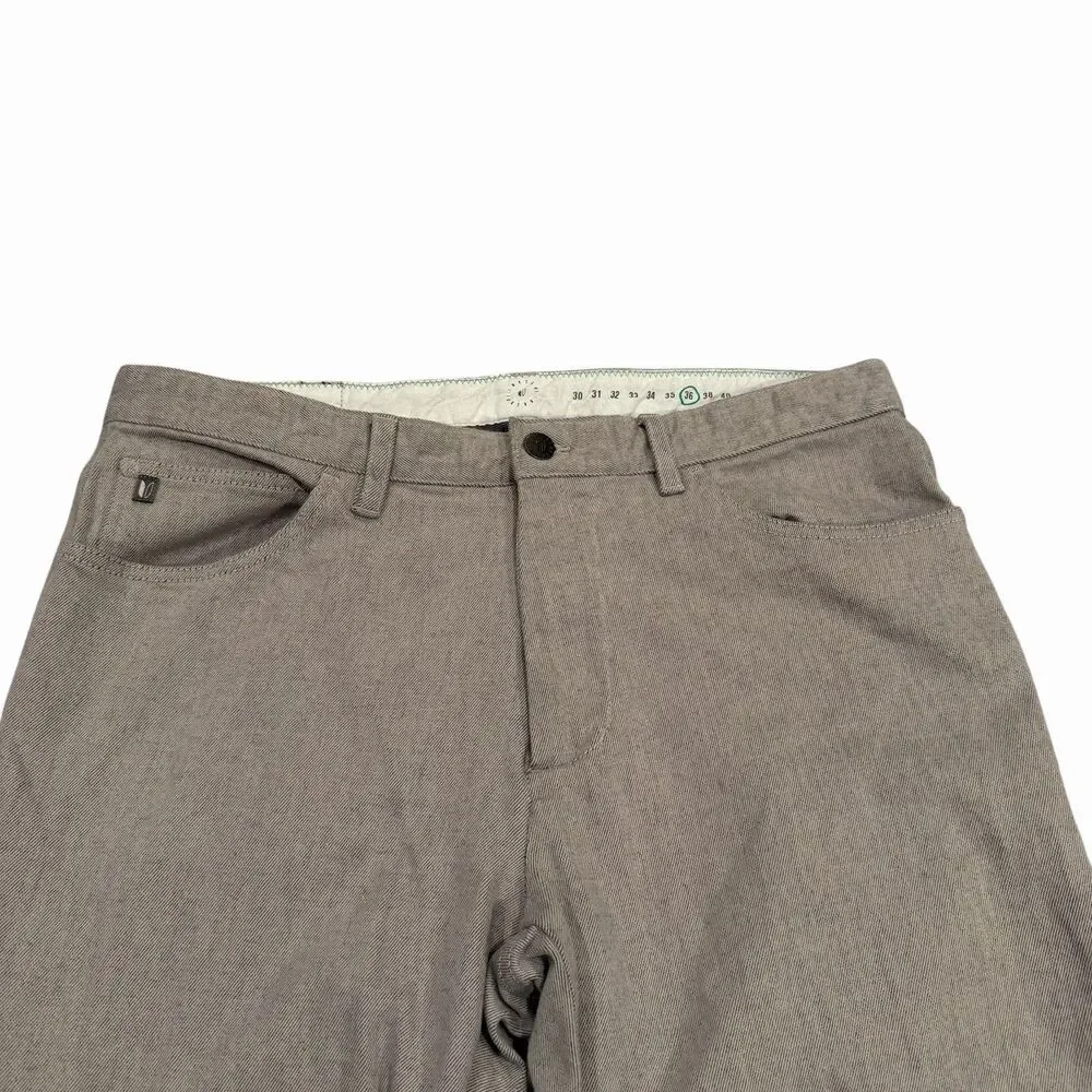 Link Soul Jeans Mens Golf Pants 36 Regular Straight Gray Denim Casual LS676 - Picture 4 of 11